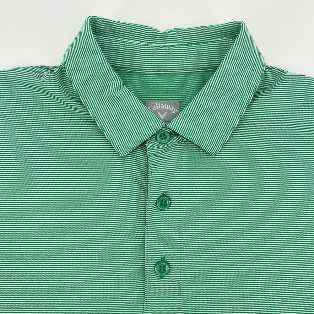 Callaway Opti-Dri Polo Shirt Men's Large Short Sleeve Mint Green Golf